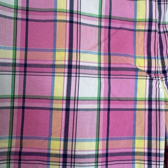Vintage Lilly Pulitzer Main Line Fit Cropped Capri Pants Size 4 Pink Plaid - Picture 7 of 12